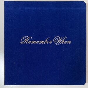 “Remember When” Blue Velvet Photo Album
